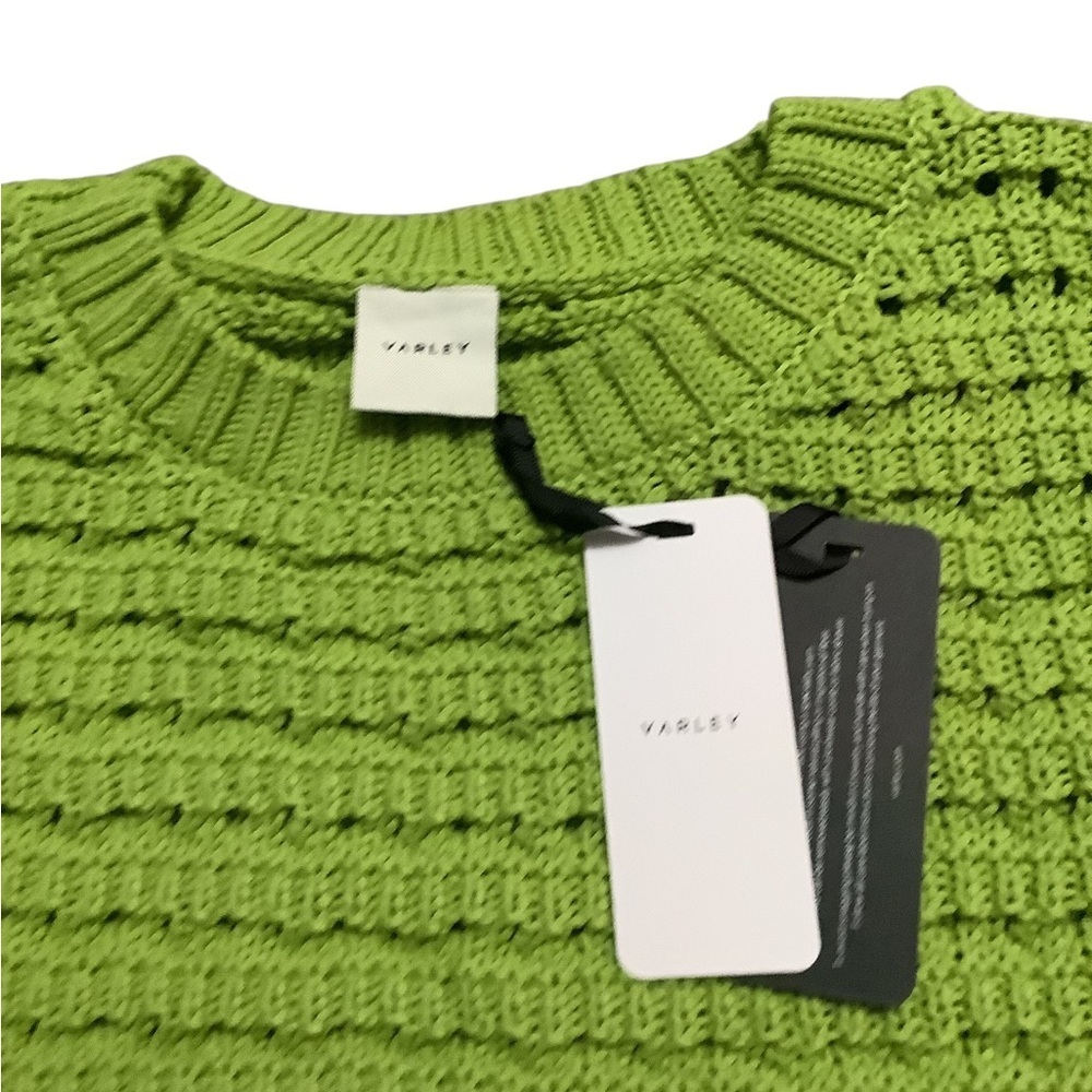 Barley NWT Green Knit Sweater short sleeve - Picture 3 of 3